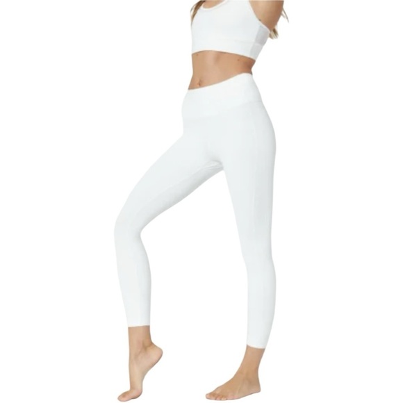 Core Women's White High Waisted Leggings Plus Size XX Large - Picture 1 of 4